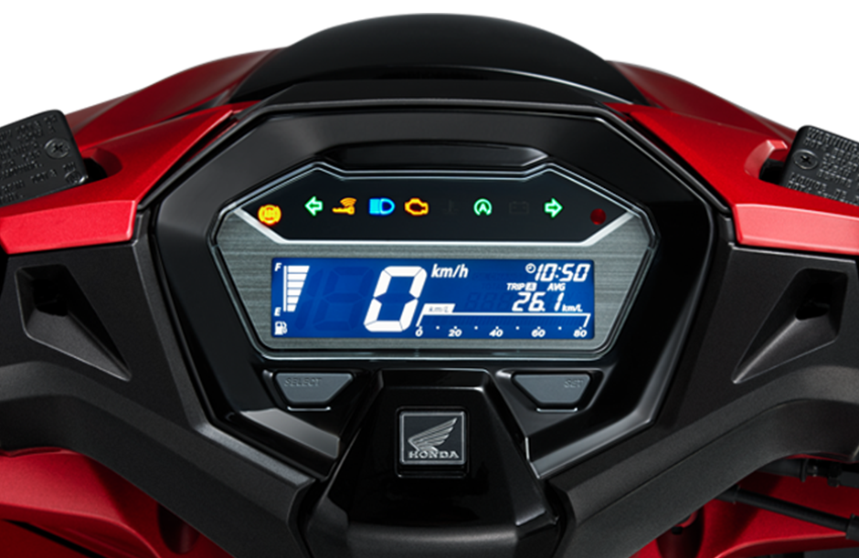 Vario 160 — Mặt đồng hồ LCD hiện đại