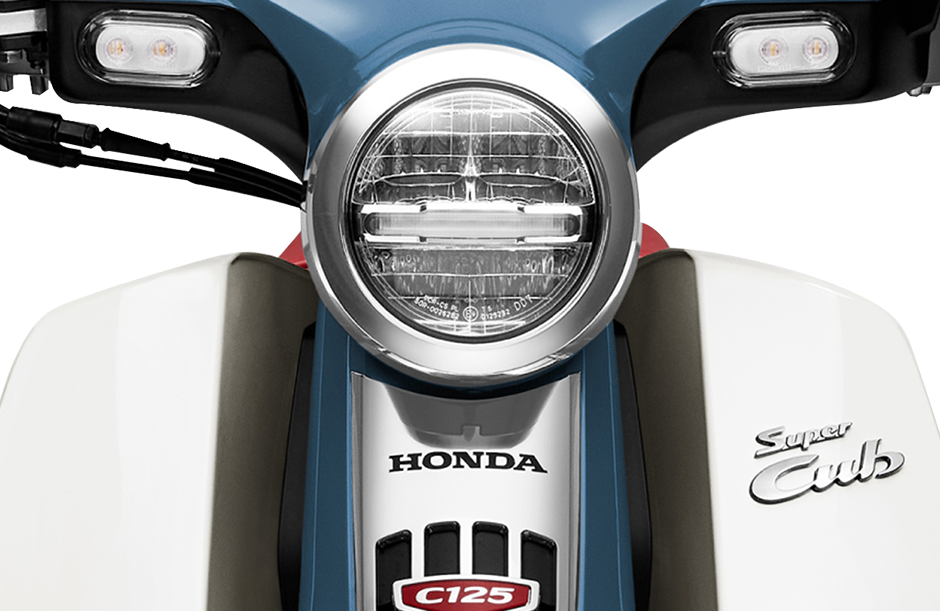 Super Cub C125 — Hệ thống đèn LED hiện đại và đèn luôn sáng AHO