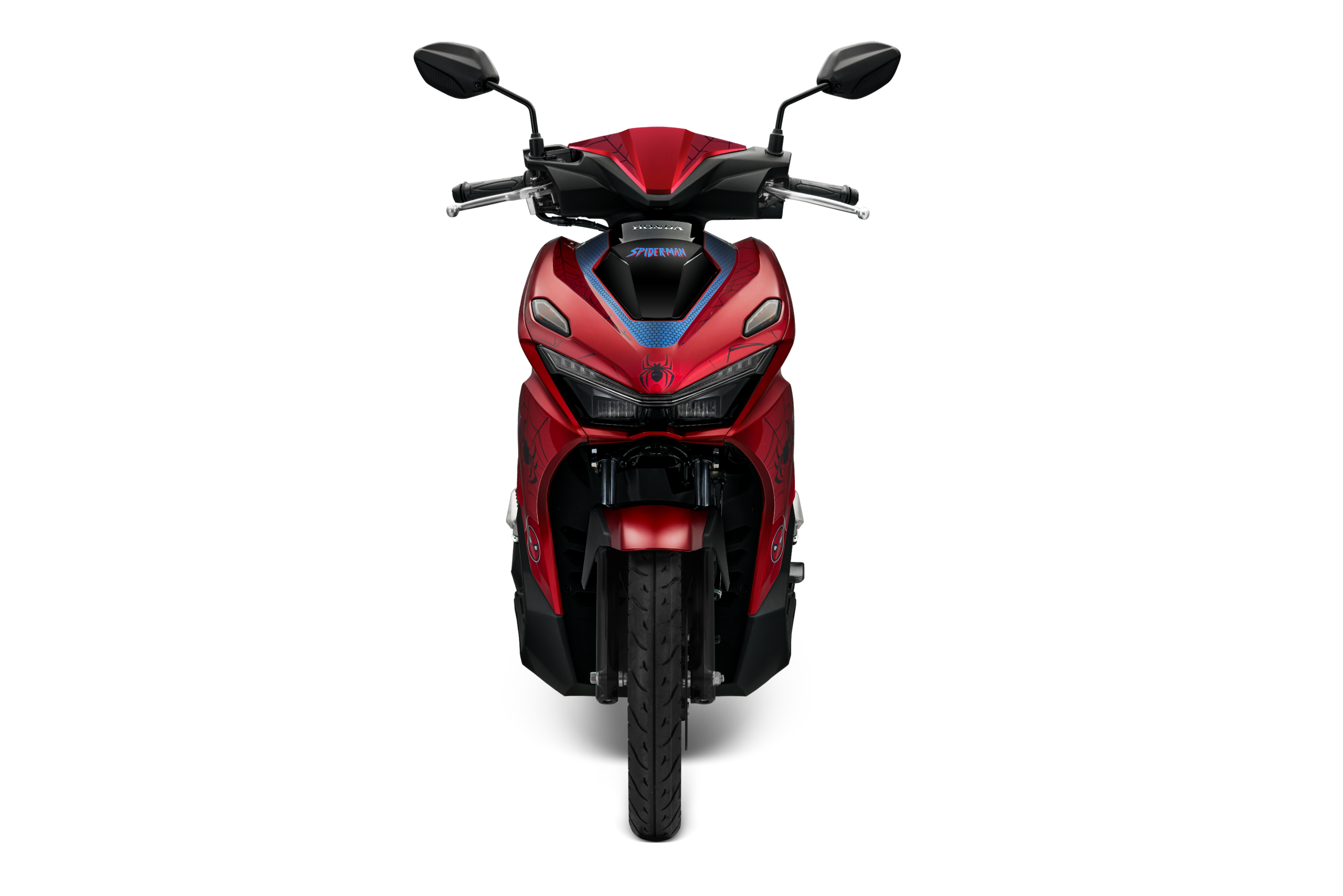 Air Blade 160/125 — Marvel Spider-Man — 2026 — màu Đỏ Đen, góc nhìn 3