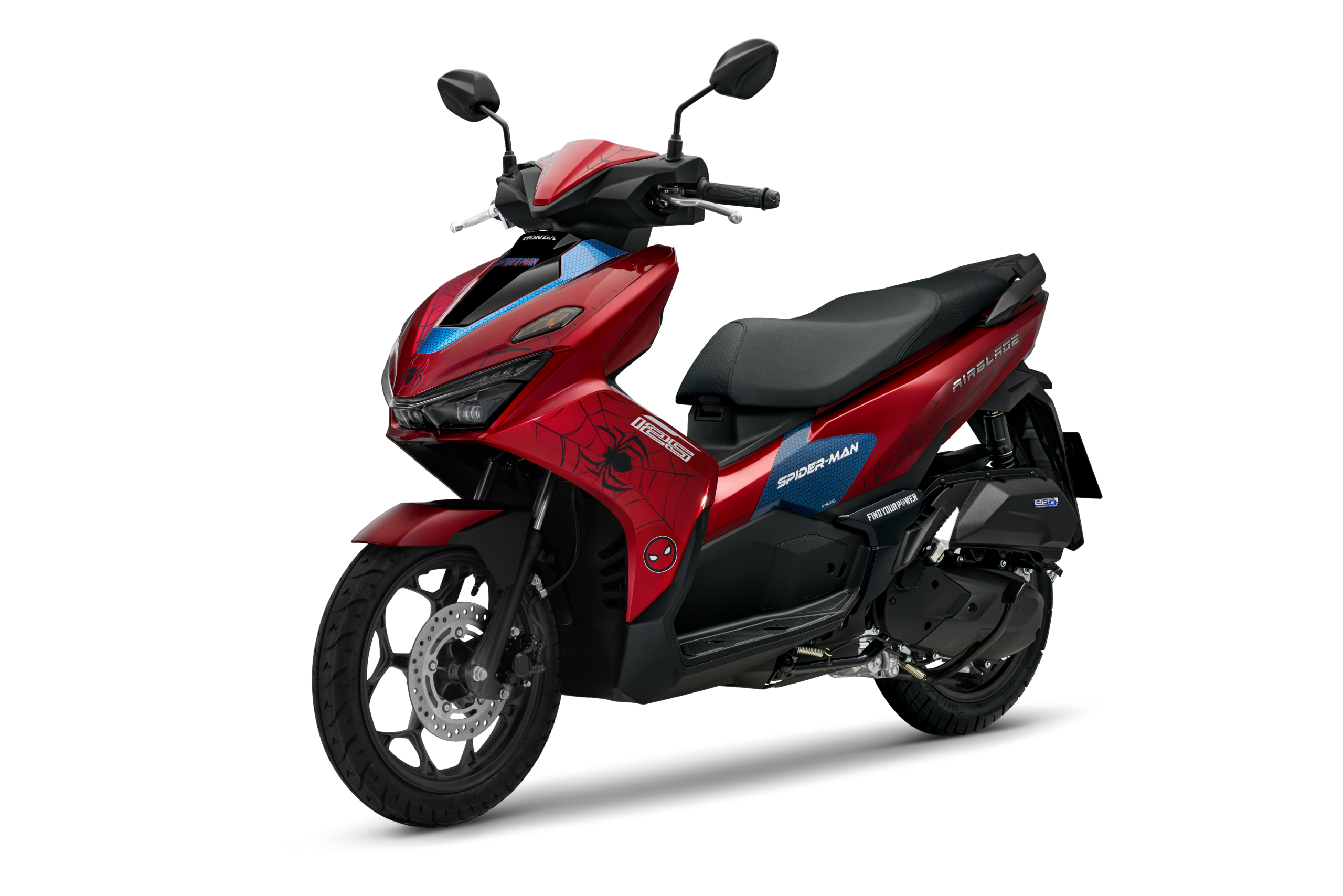 Air Blade 160/125 — Marvel Spider-Man — 2026 — màu Đỏ Đen, góc nhìn 4