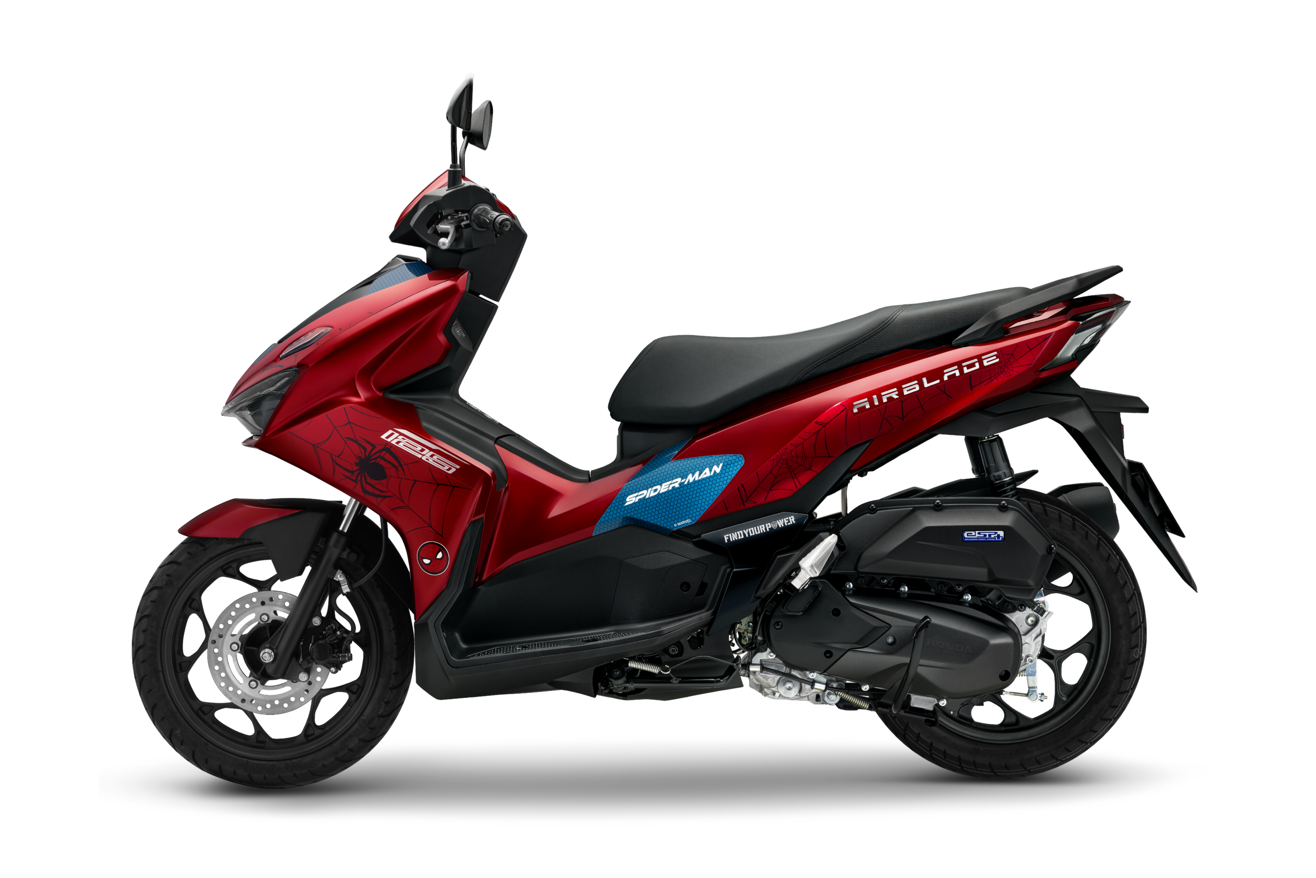 Air Blade 160/125 — Marvel Spider-Man — 2026 — màu Đỏ Đen, góc nhìn 5