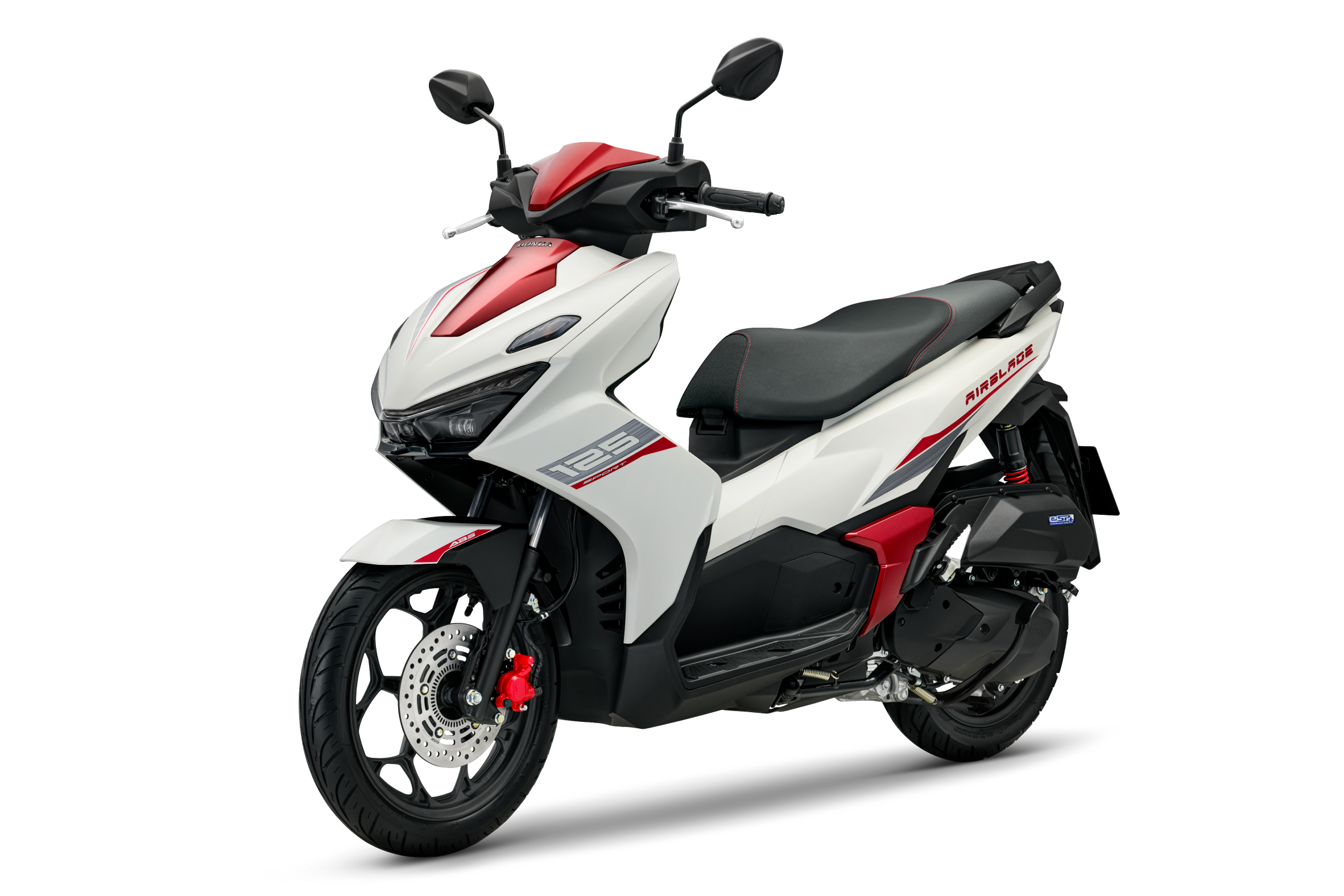 Air Blade 160/125 — 125 Thể Thao — 2026 — màu Trắng Đỏ Đen, góc nhìn 4