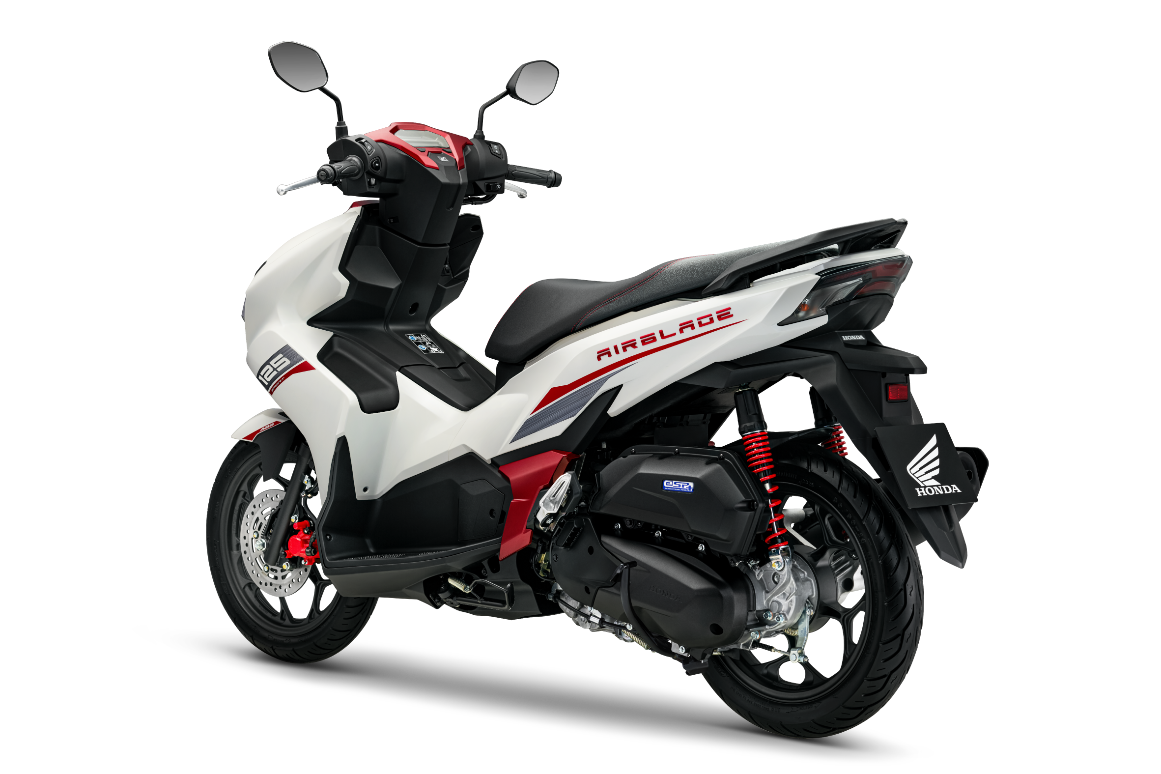 Air Blade 160/125 — 125 Thể Thao — 2026 — màu Trắng Đỏ Đen, góc nhìn 6