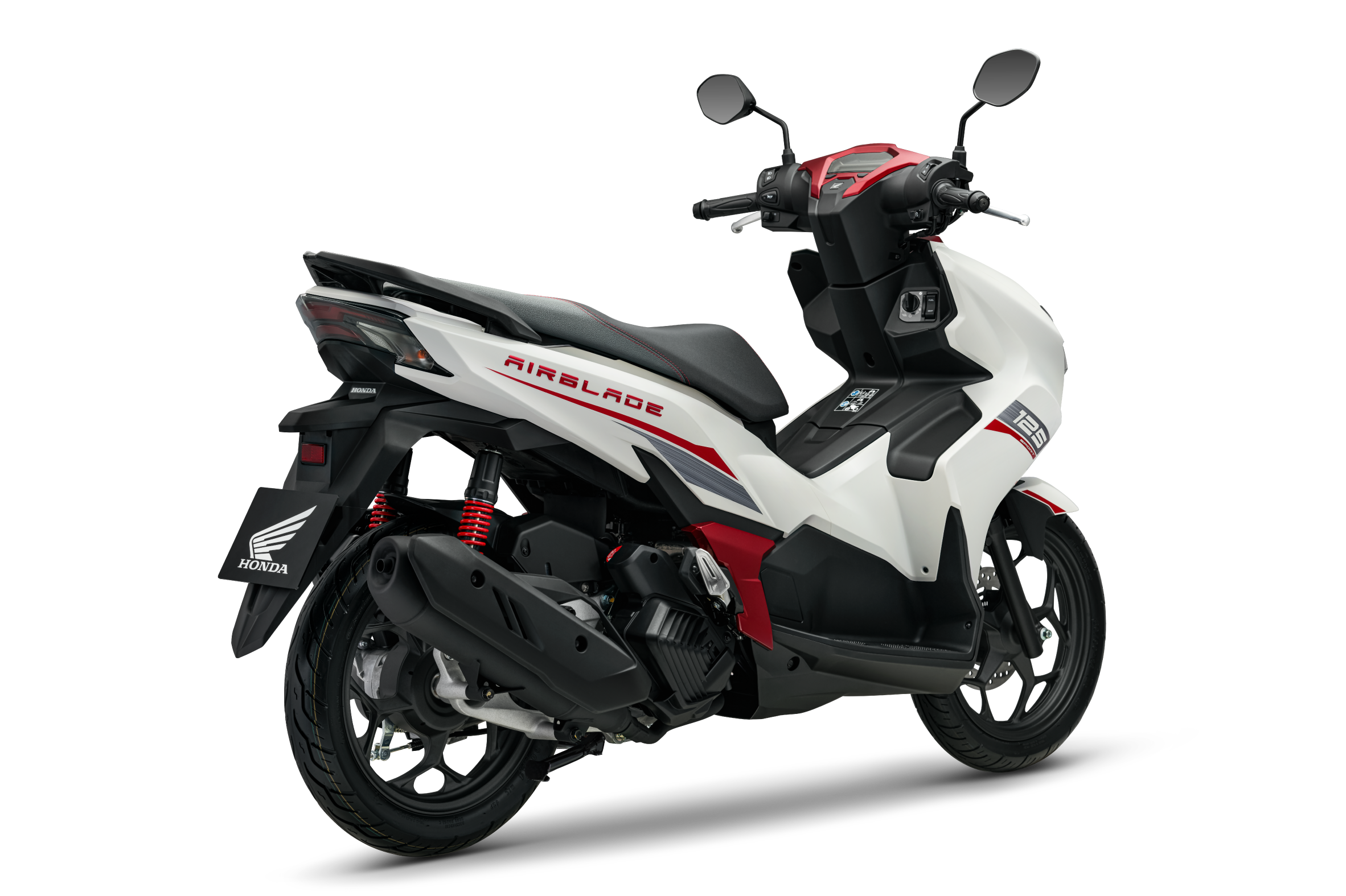 Air Blade 160/125 — 125 Thể Thao — 2026 — màu Trắng Đỏ Đen, góc nhìn 8
