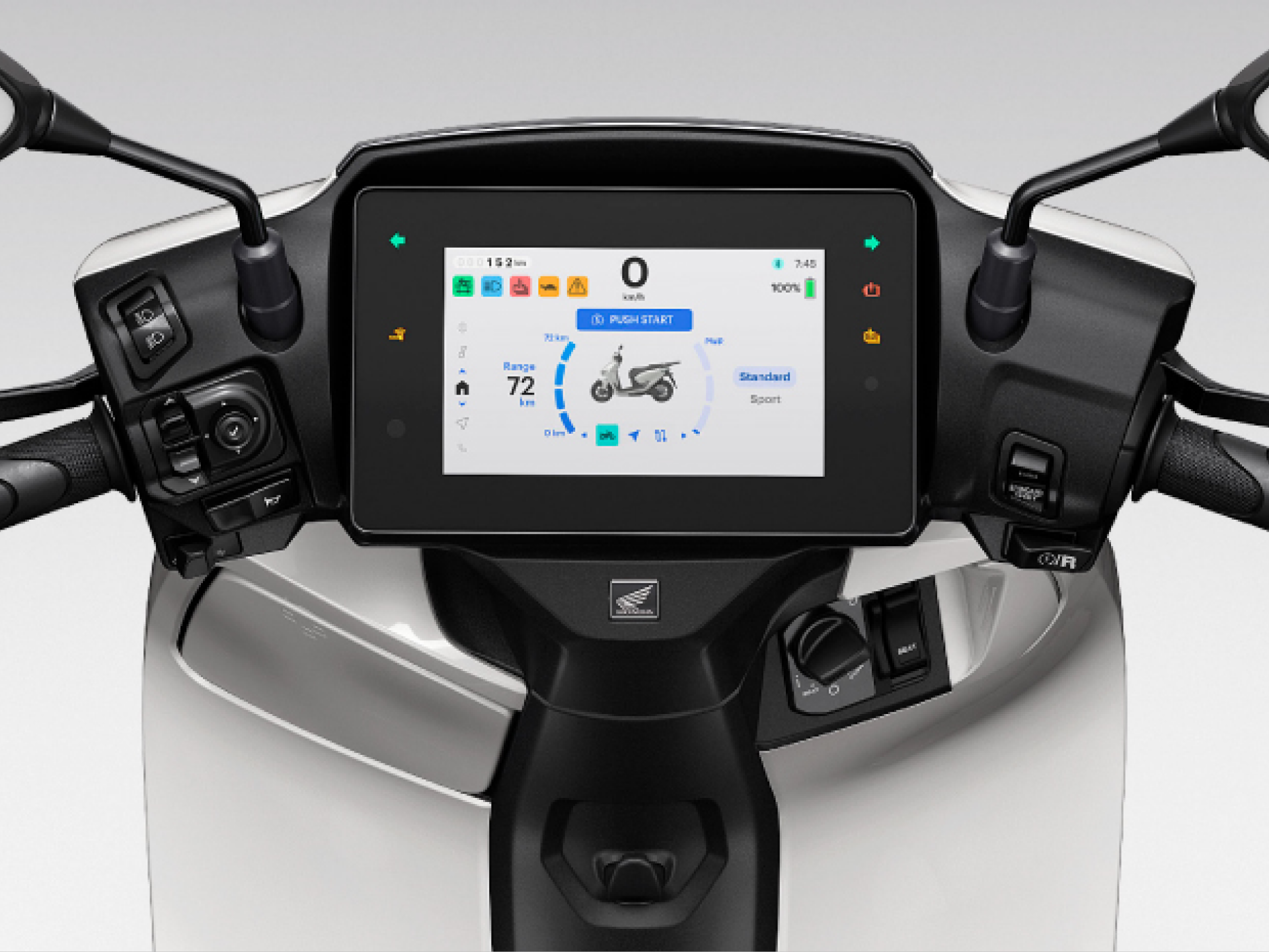 CUV e: — Màn hình 7-inch TFT sắc nét