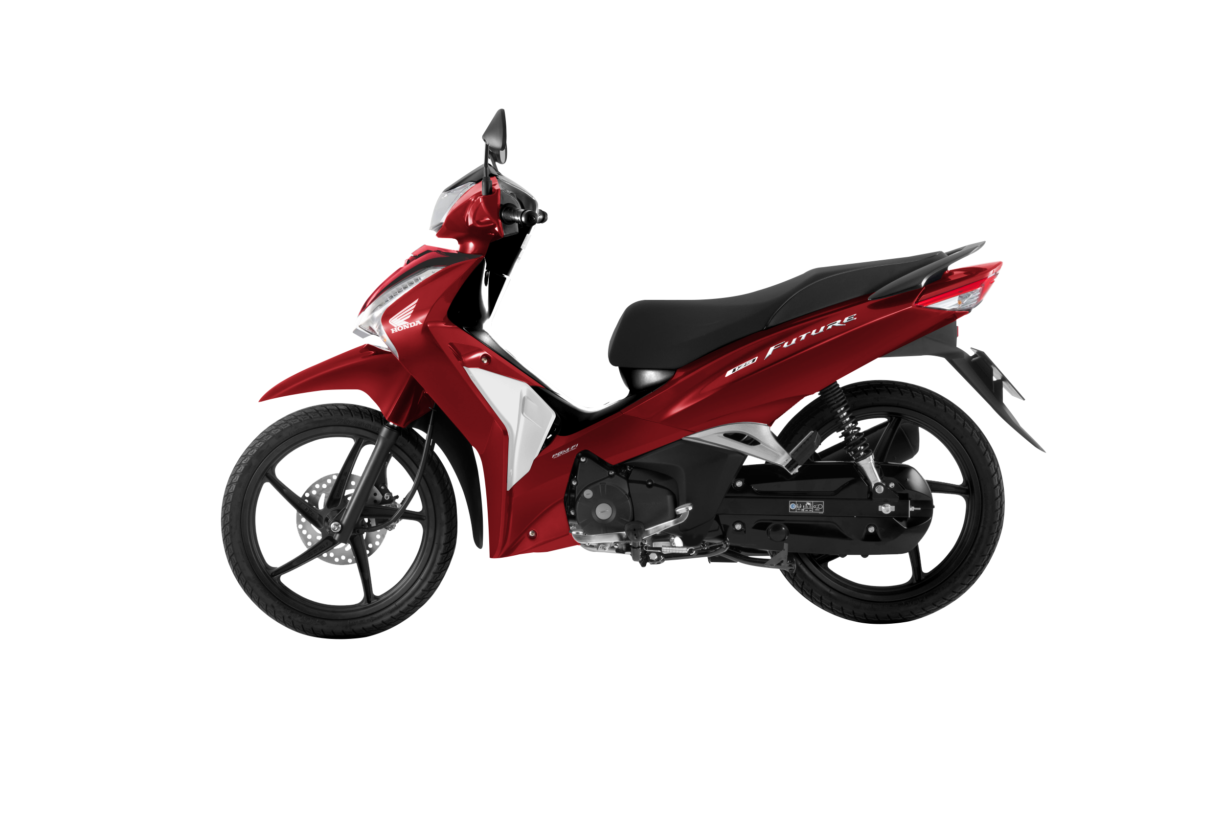Future 125 FI — Cao cấp — 2026 — màu Đỏ đen trắng, góc nhìn 3