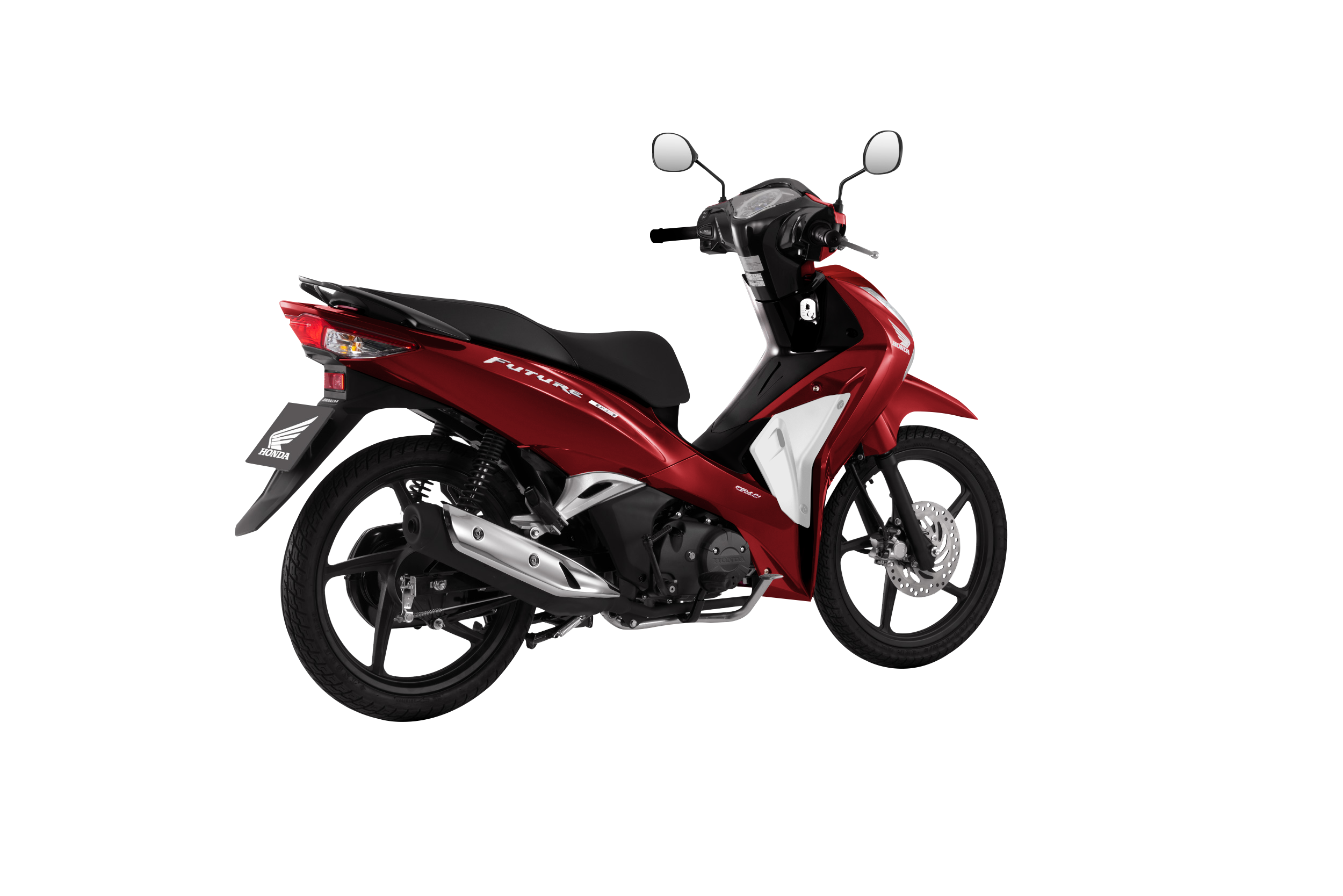 Future 125 FI — Cao cấp — 2026 — màu Đỏ đen trắng, góc nhìn 6