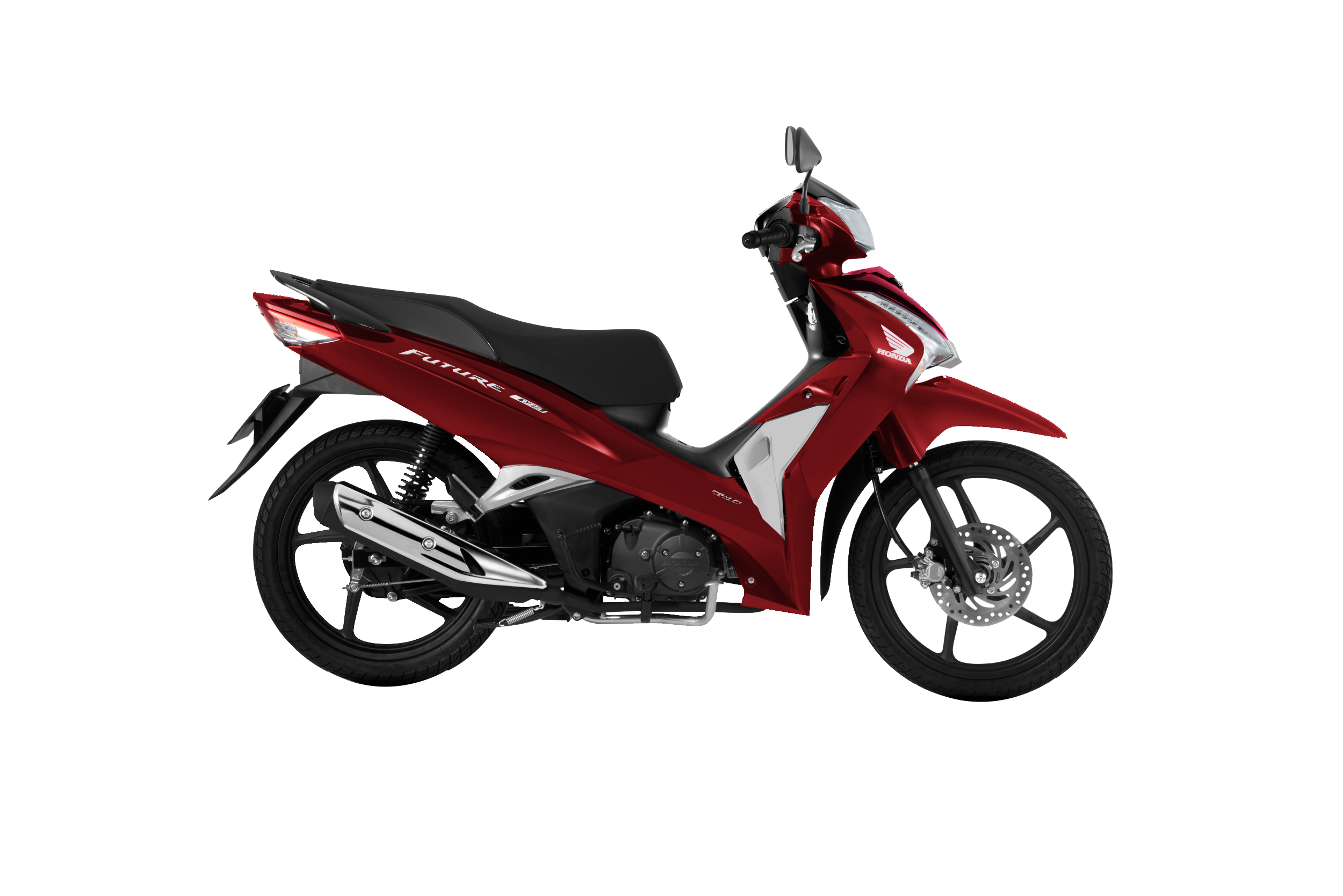 Future 125 FI — Cao cấp — 2026 — màu Đỏ đen trắng, góc nhìn 7
