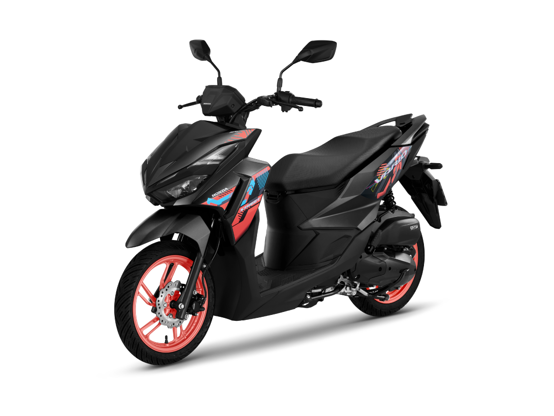 Vario 125 — Street — 2027 — màu Đen/Vành Cam, góc nhìn 2