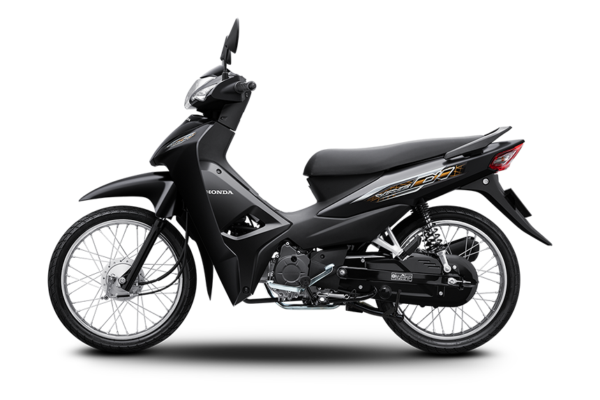 Wave Alpha 110 | Đặc Biệt | 2024 — màu Đen nhám, góc nhìn 3