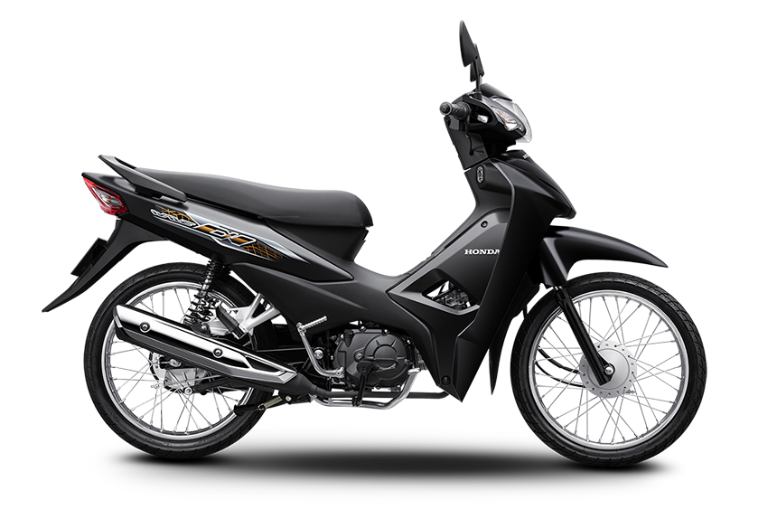 Wave Alpha 110 | Đặc Biệt | 2024 — màu Đen nhám, góc nhìn 7