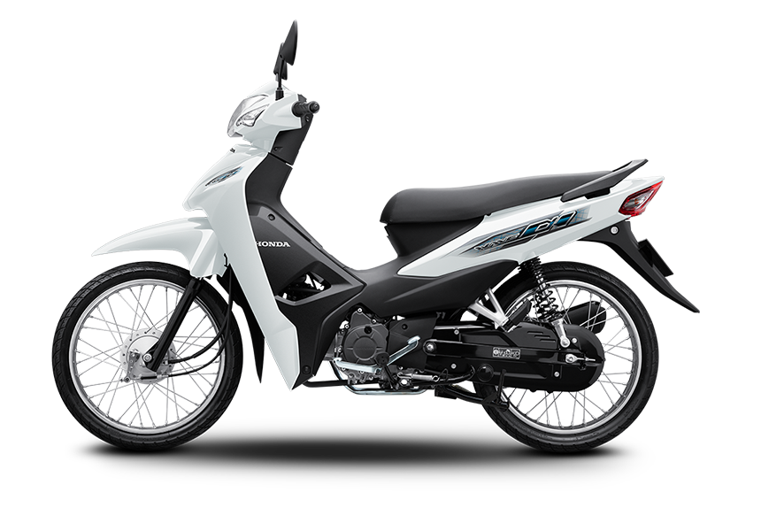 Wave Alpha 110 | Tiêu Chuẩn | 2024 — màu Trắng, góc nhìn 3