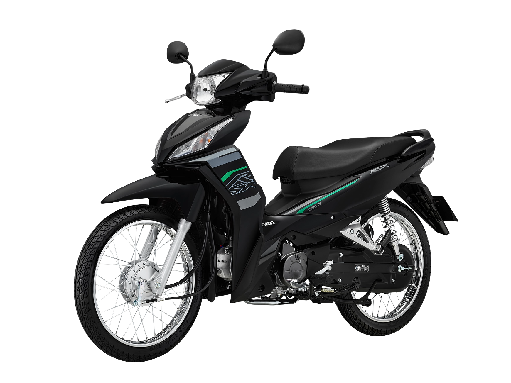 Wave RSX FI 110 | Tiêu Chuẩn | 2024 — màu Đen, góc nhìn 4