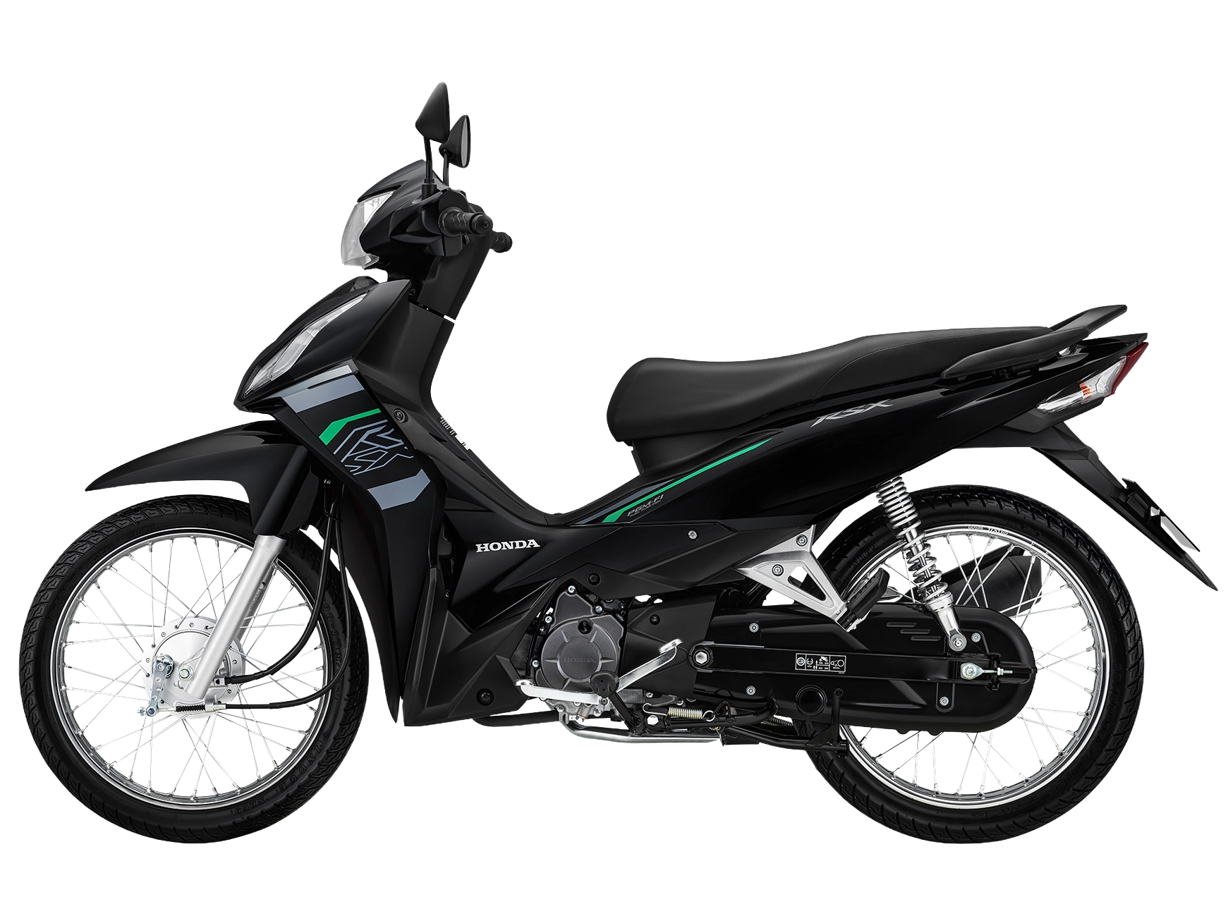 Wave RSX FI 110 | Tiêu Chuẩn | 2024 — màu Đen, góc nhìn 5