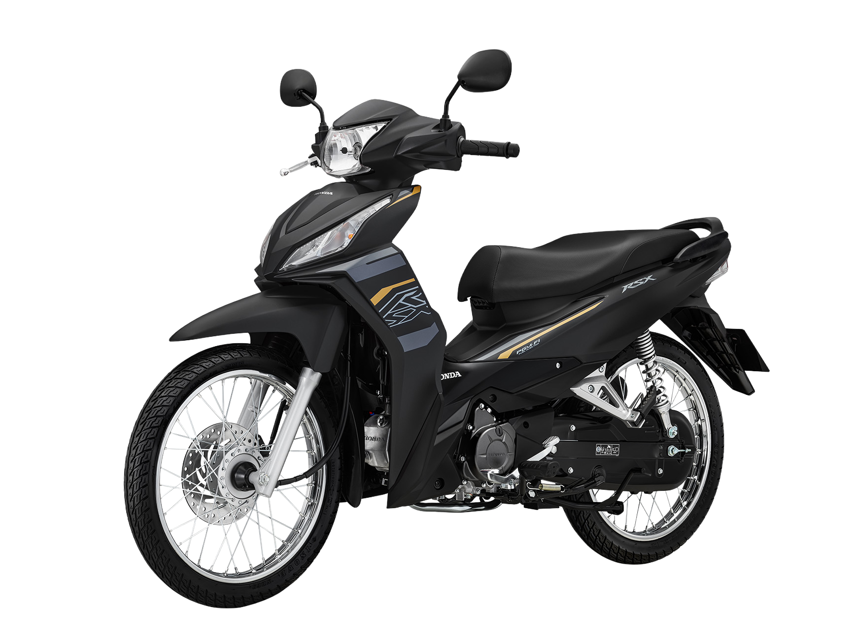 Wave RSX FI 110 | Đặc Biệt | 2024 — màu Đen, góc nhìn 4
