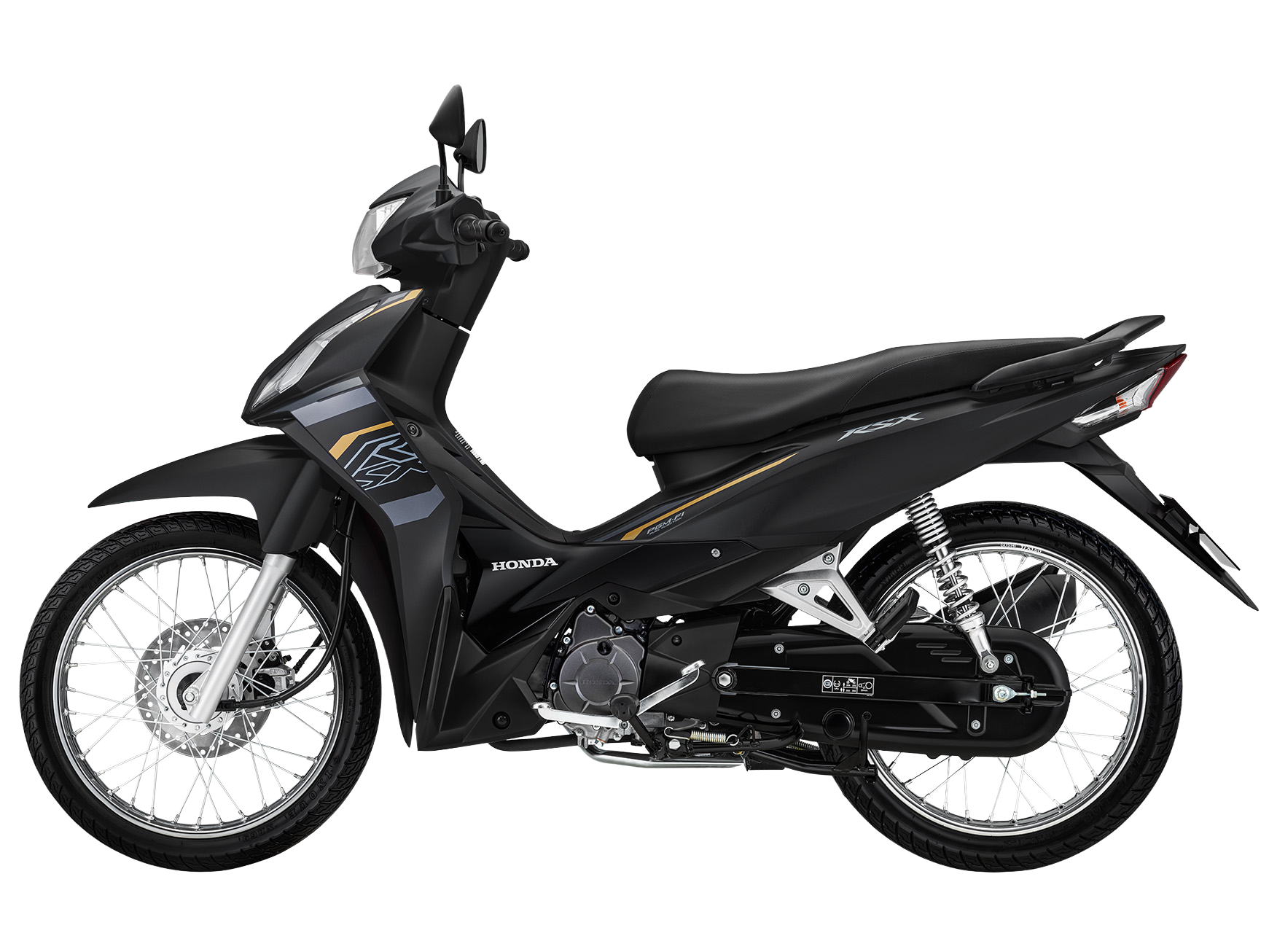 Wave RSX FI 110 | Đặc Biệt | 2024 — màu Đen, góc nhìn 5