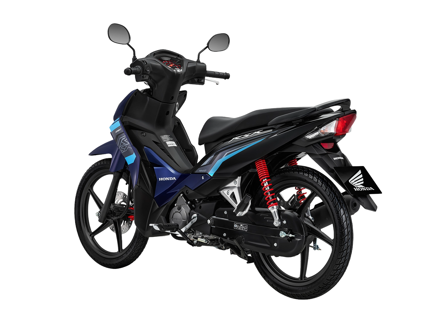 Wave RSX FI 110 | Thể Thao | 2024 — màu Xanh đen, góc nhìn 6