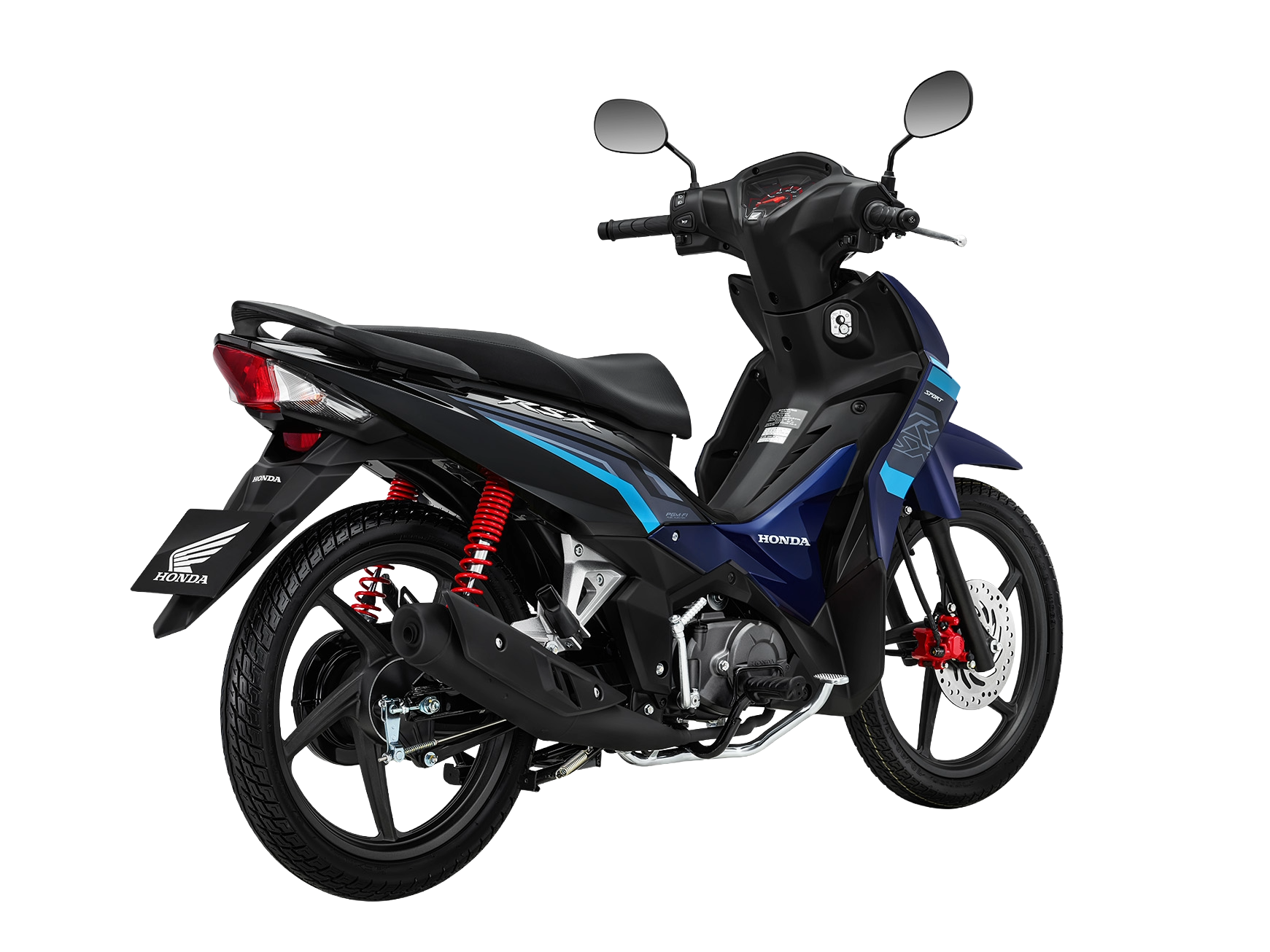 Wave RSX FI 110 | Thể Thao | 2024 — màu Xanh đen, góc nhìn 8